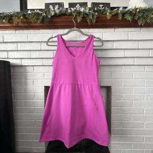 GapFit Women's Fuchsia V-Neck Active Tank Dress